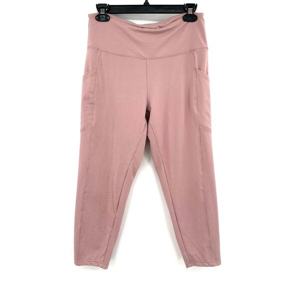 Balance‎ Collection Size Large Leggings Pink Capri Pull On Exercise Yoga Pockets - Picture 1 of 3